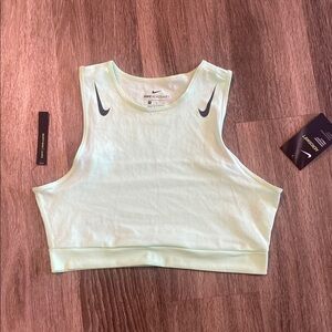 Nike Green Sleeveless Boxy Crop Tank